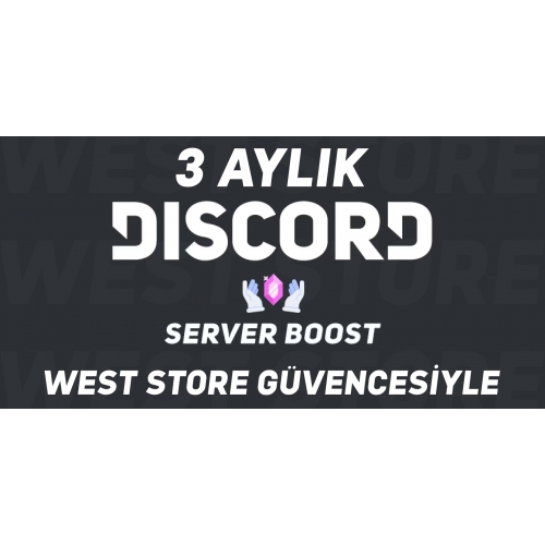  ANLIK 3 Aylık Discord 14x Boost+